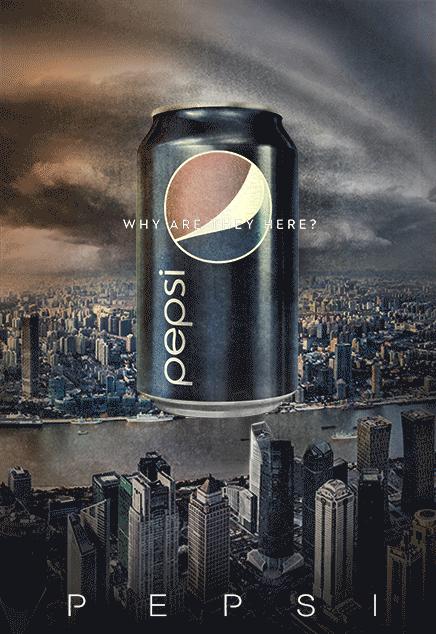 百事可乐横版海报,百事可乐logoae动画