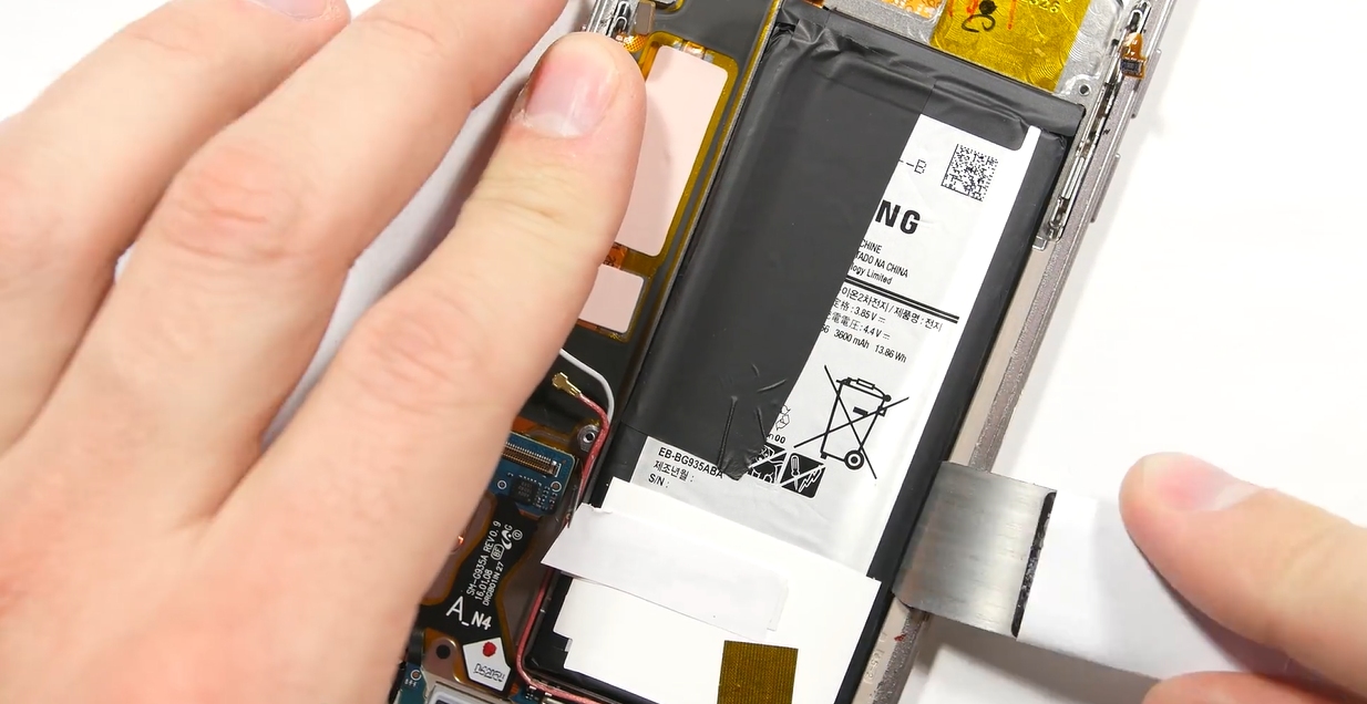 三星s7edge拆机修电源键,三星s7edge拆机视频