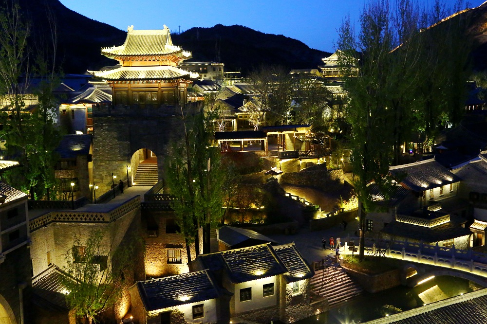 古镇风景古北水镇,记录旅游足迹古北水镇