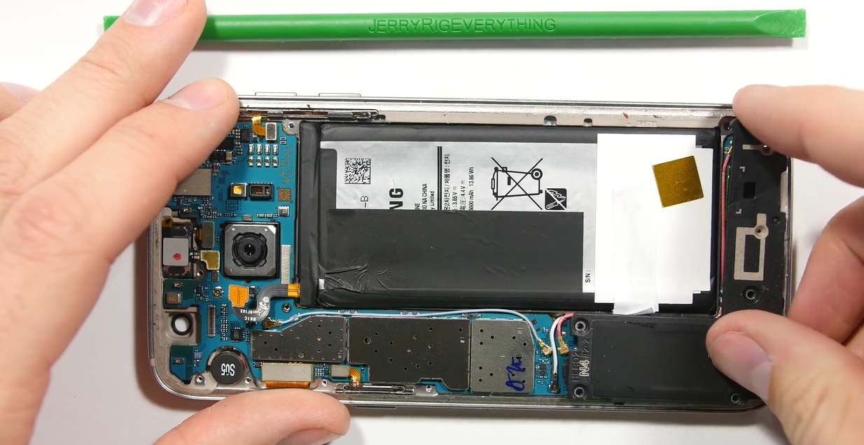 三星s7edge拆机修电源键,三星s7edge拆机视频