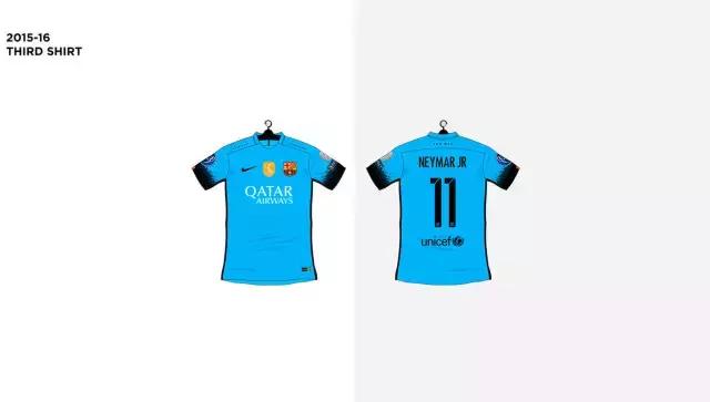 巴萨1617赛季球衣耐克,fcb与nike联名球衣
