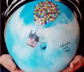 孕妇肚子彩绘方法,孕肚绘画