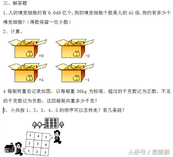 小升初数学数的认识的练习题,一年级数学11-20数的认识思维导图