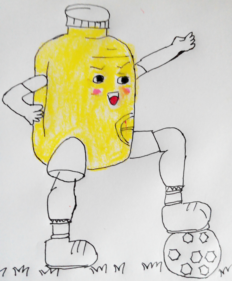 踢足球主题幼儿绘画,幼儿园手工足球主题创意绘画作品