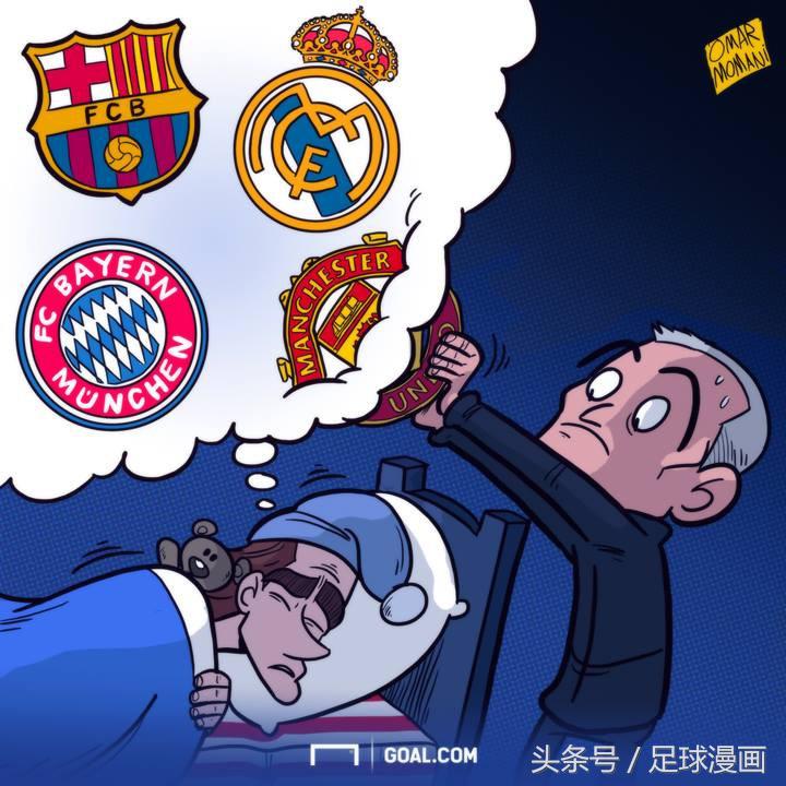 c罗被皇马扫地出门漫画,漫画足球内马尔和c罗