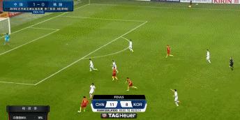 王永珀助攻于大宝,中国1:0伊拉克于大宝进球视频