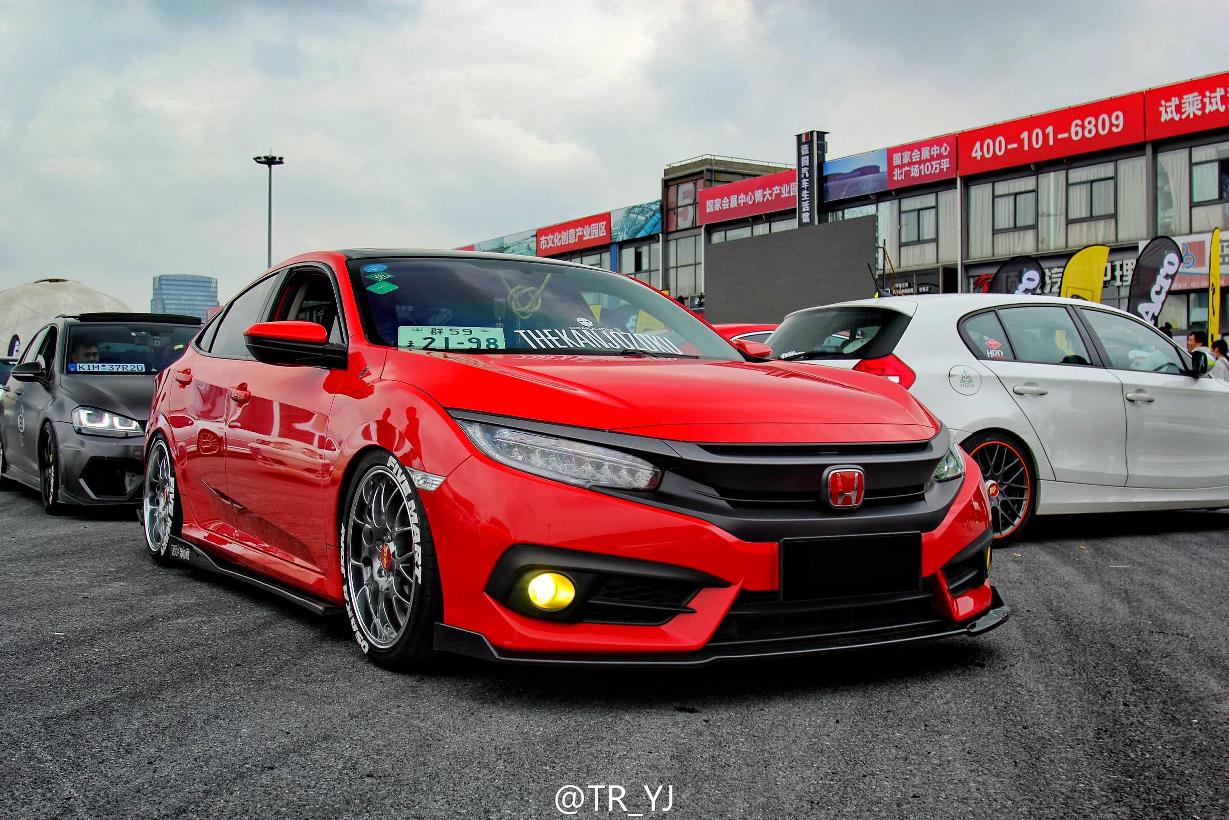 改装最好看的白色10代思域,改的最好看的十代思域