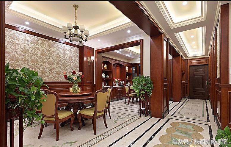 中国美式豪宅,400平轻奢中式豪宅