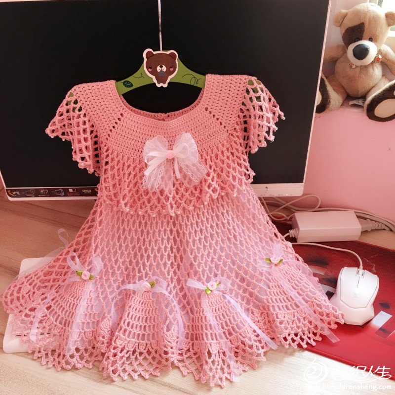 3至6岁的公主裙冬天钩针视频教程,1-3岁钩针公主裙简单新手