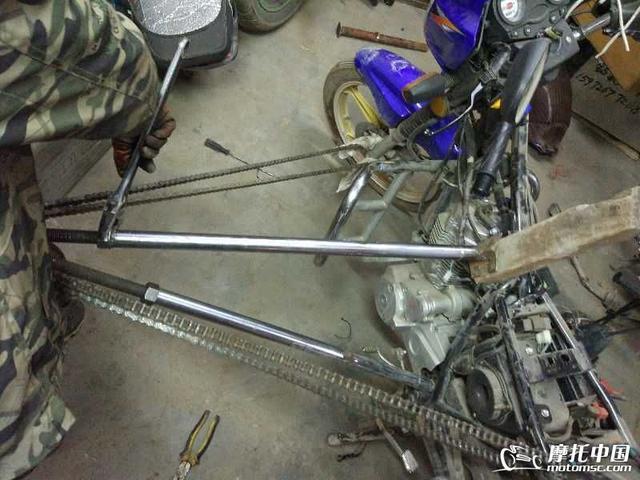 摩托车车架矫正方法,摩托车车架变形怎么校正