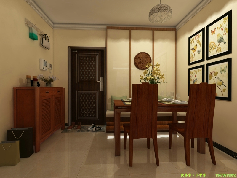 适合年轻人的新中式风格装修100平,简单装修60平米的房子图片