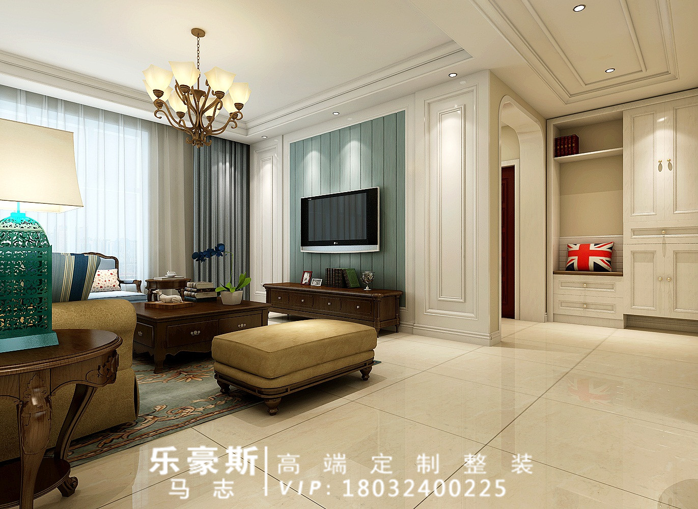 瑞府90平方简约式装修,石家庄瑞府三室装修