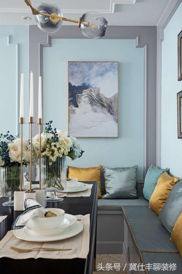 新房石膏线条装修现代简约,背景墙石膏线条装修效果图