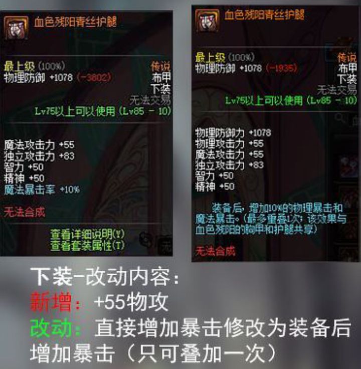 dnf装备改版后流派强度排名,dnf远古传说装备选择