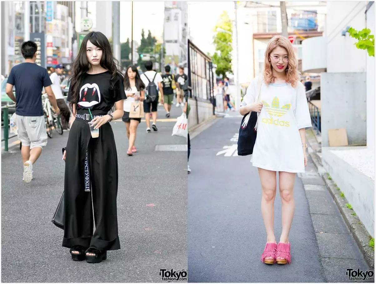 原宿街拍夏天穿什么,原宿潮酷穿搭