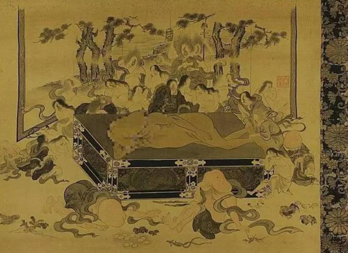 *具阳**涅槃图：日本神话里降服妖魔的生殖器