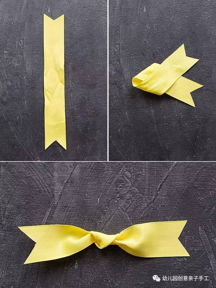 丝带蝴蝶结打法幼儿手工,幼儿蝴蝶结手工制作发饰