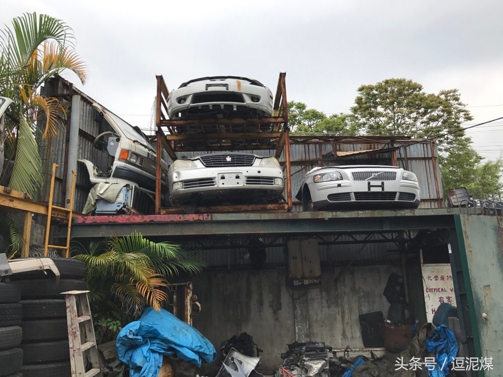 逛香港锦田,香港锦田拆车件视频