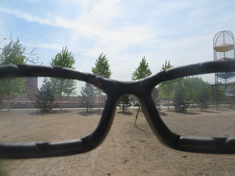 时尚防眩光运动眼镜,弧形环抱运动眼镜