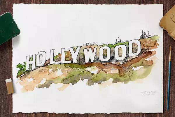 世界十大建筑画在一幅画里,中国顶级建筑水彩画