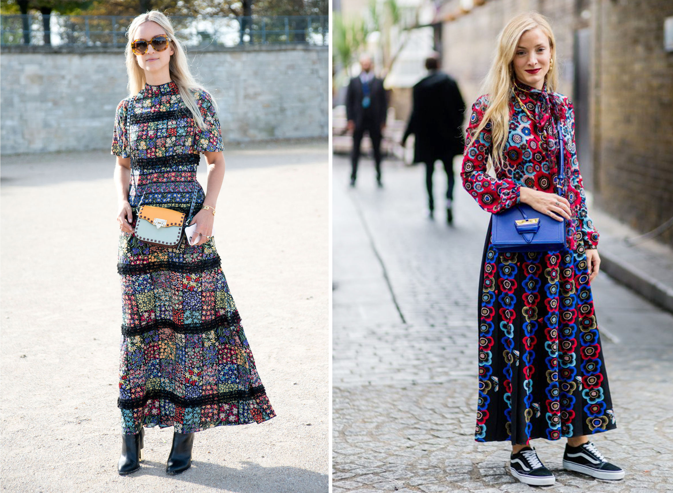 夏天的碎花裙怎么穿才好看,穿搭一件小碎花连衣裙