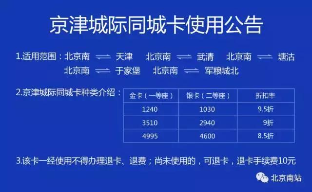 京津城际同城优惠卡查询使用记录,京津城际同城优惠卡退票