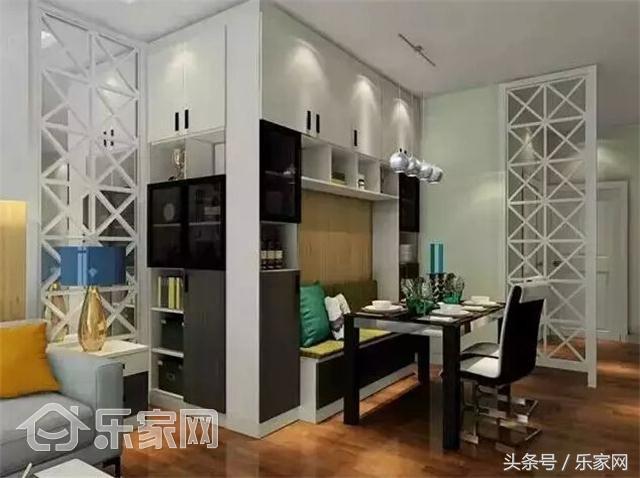 小户型客厅餐厅一体隔断加卡座,小户型卡座餐厅效果图