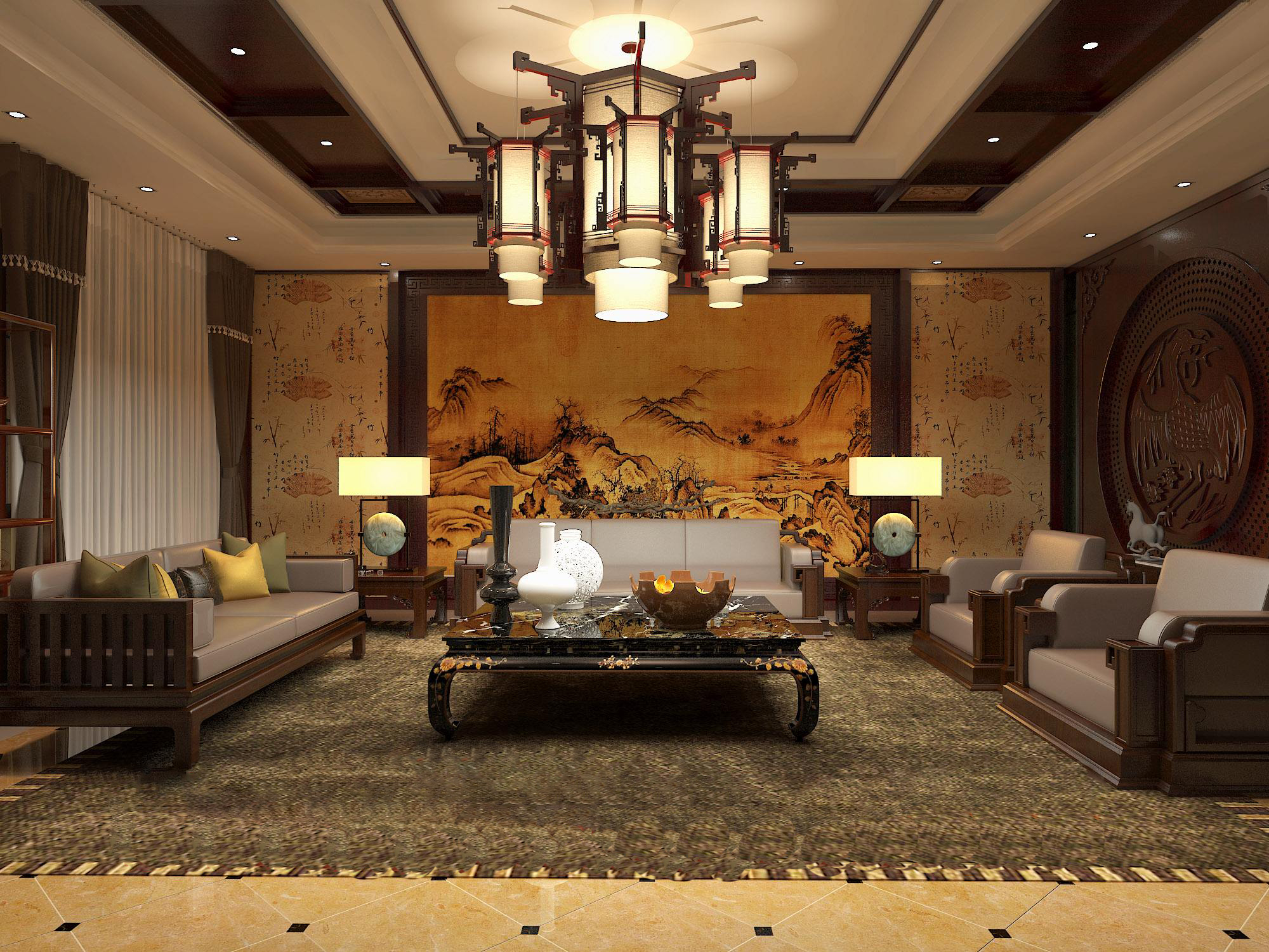 招财进宝弥勒佛摆件放在财位,客厅财位怎么布置才能招财进宝