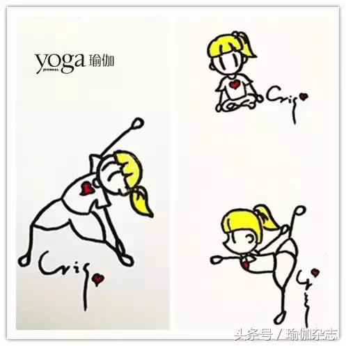 这些伽人把瑜伽小人画出了新模样儿,有你的那张哦!
