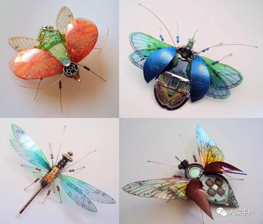 100人民币手工蝴蝶,昆虫大合集手工