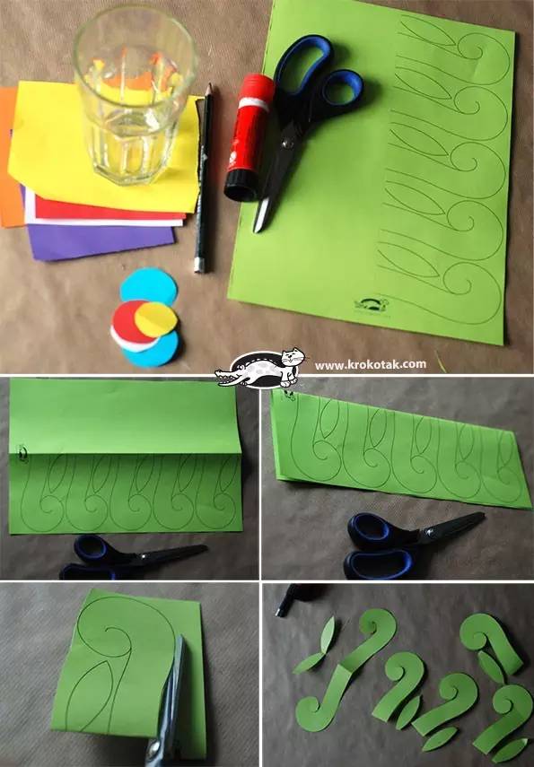 花环贺卡diy,幼儿园花朵卡纸手工贺卡