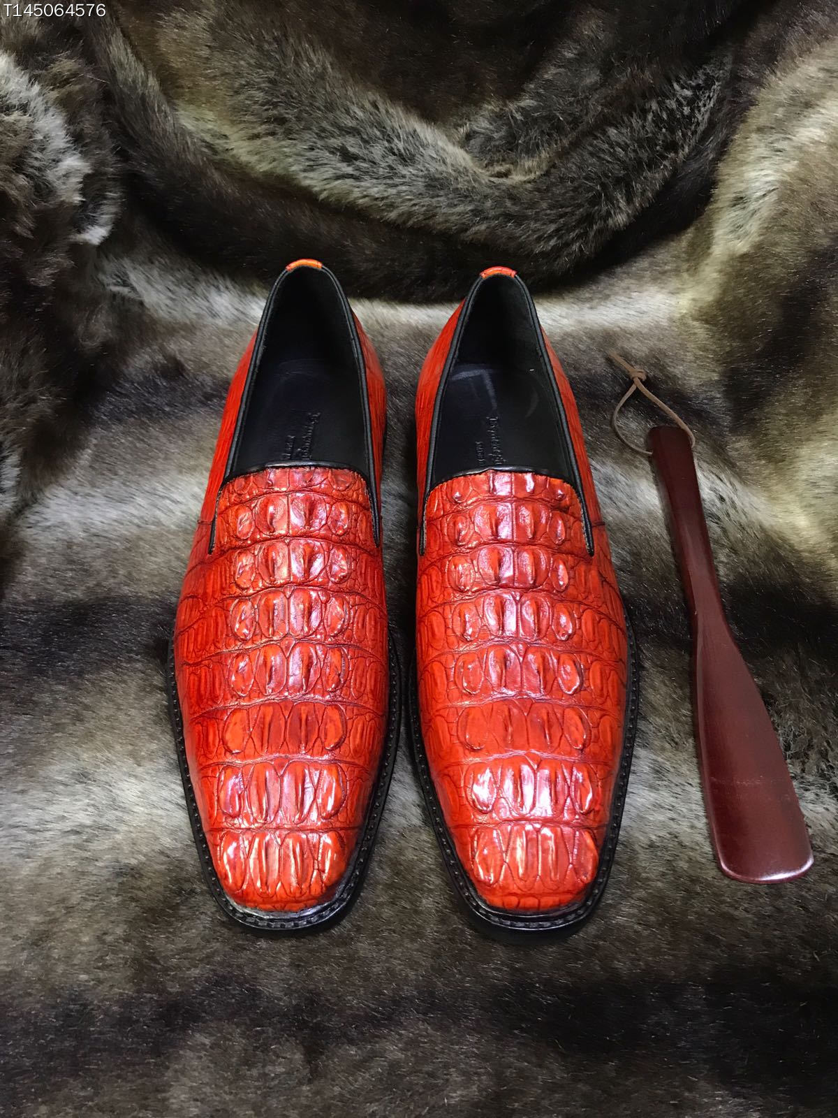 zegna杰尼亚牛津时尚皮鞋,zegna杰尼亚男士鳄鱼皮休闲鞋