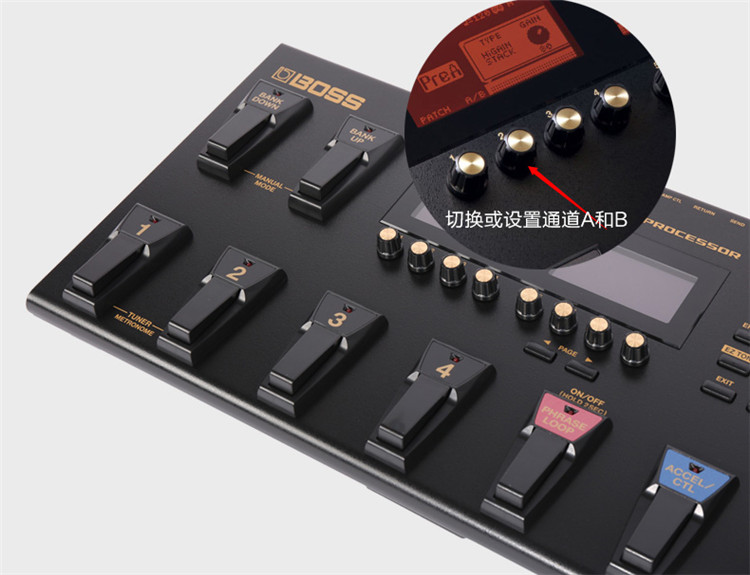 bossgt100电吉他效果器教学,boss吉他效果器gt100