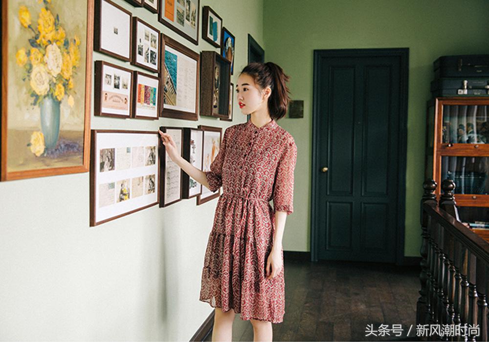 有一种精致叫雪纺连衣裙