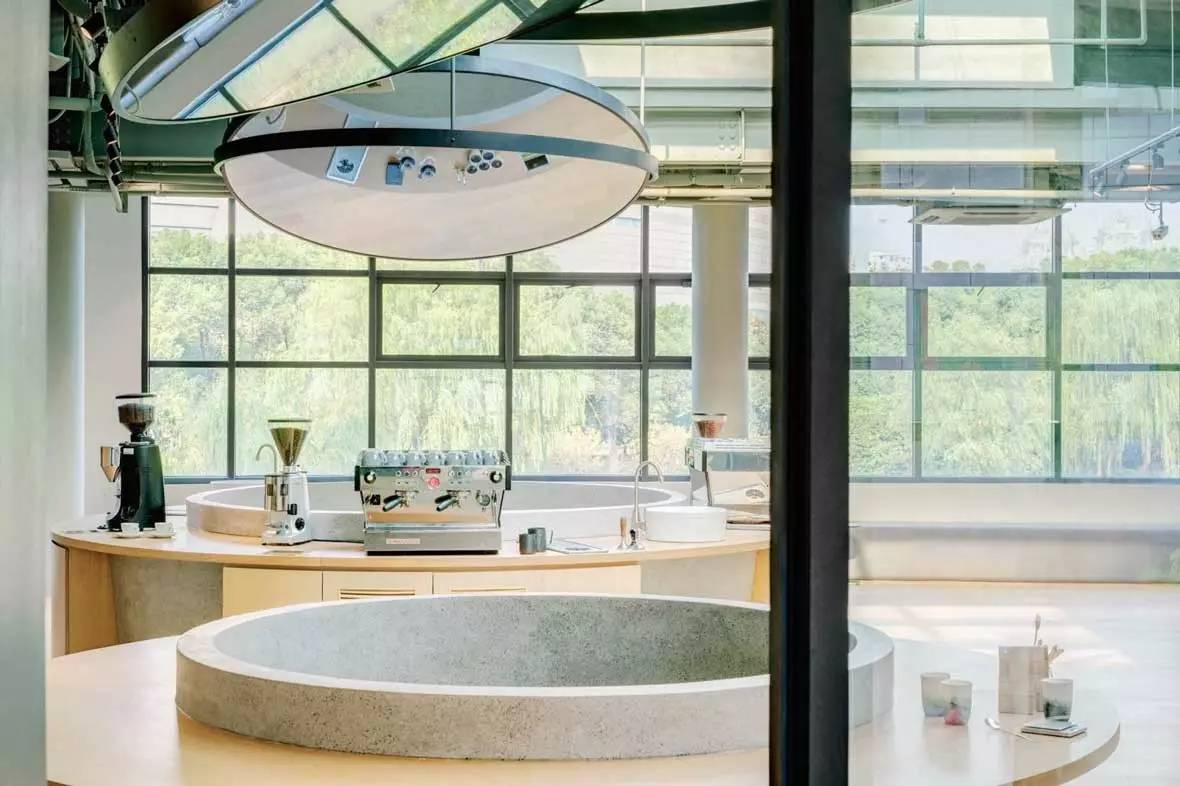 法国轻奢风格咖啡厅设计 (工业风墙面装饰咖啡厅餐厅酒吧)