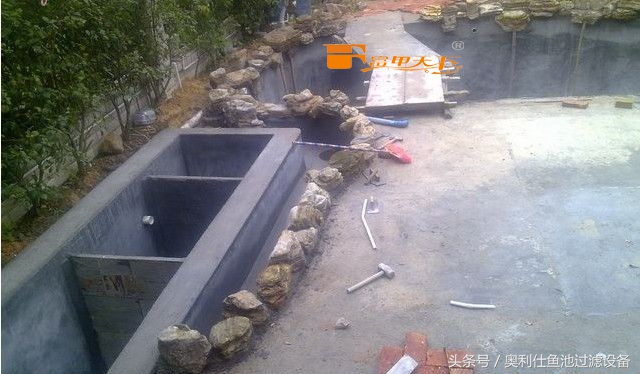 大型鱼池建造过程及施工方法,省钱鱼池建造过程及施工方法