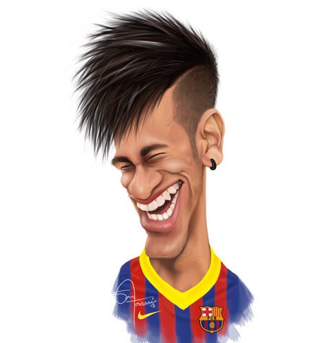 足球球星的动漫头像,足球明星卡通漫画头像