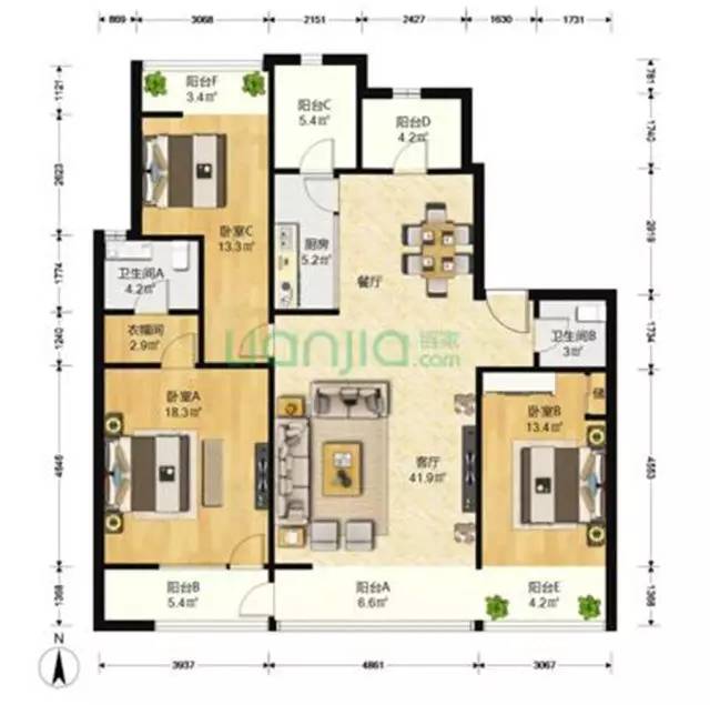 最流行的loft户型图,顶级loft户型