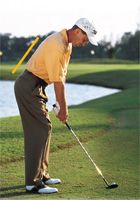 高尔夫正确摆姿,高尔夫各种站位打法