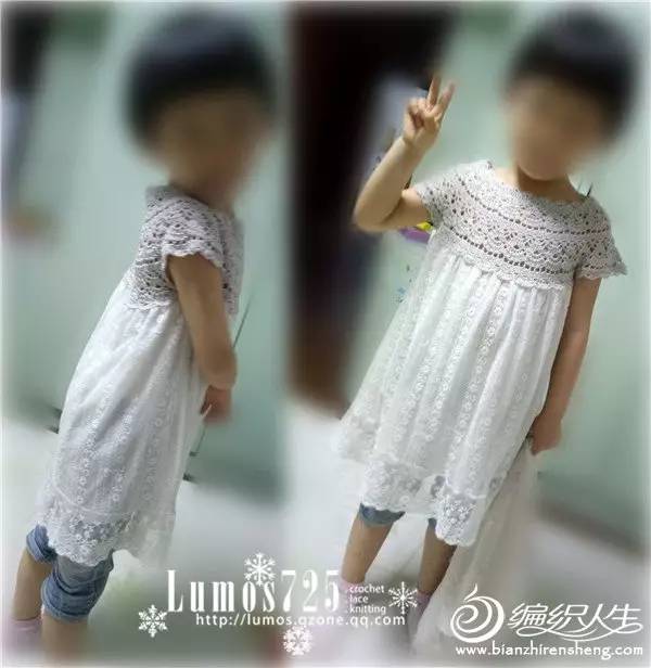 简单娃衣钩针教程,钩儿童葱衣详细教程