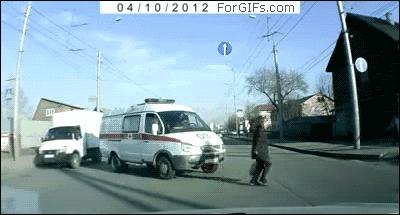 车祸动态图集锦（3）之死里逃生