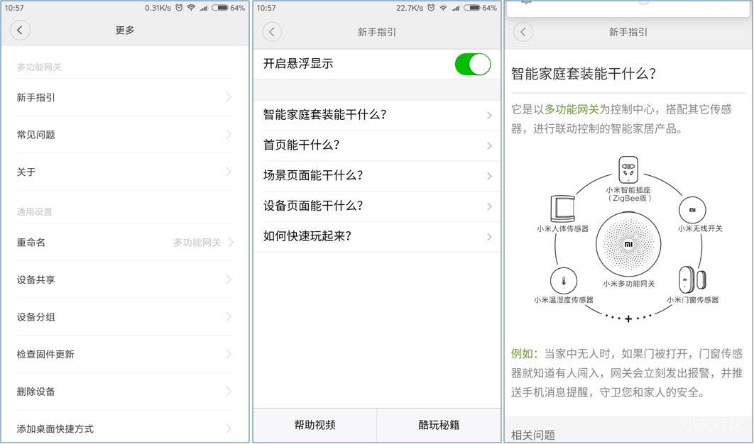 智能家居米家控制中心,智能家庭网关有什么功能