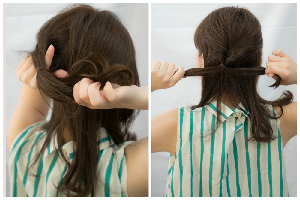 长发编发教程文静型,文静乖巧发型编发教程