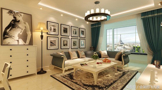 华润奉天九里装修,沈阳中海和平之门装修效果图79平