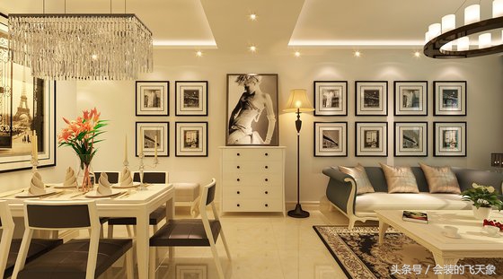 华润奉天九里装修,沈阳中海和平之门装修效果图79平