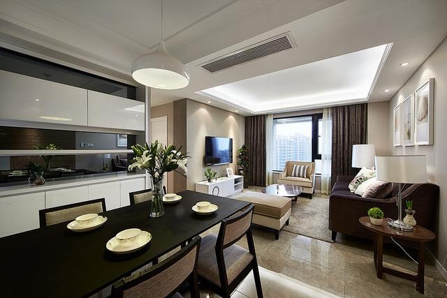 89㎡现代简约，客厅的简欧沙发，简约舒适又大气