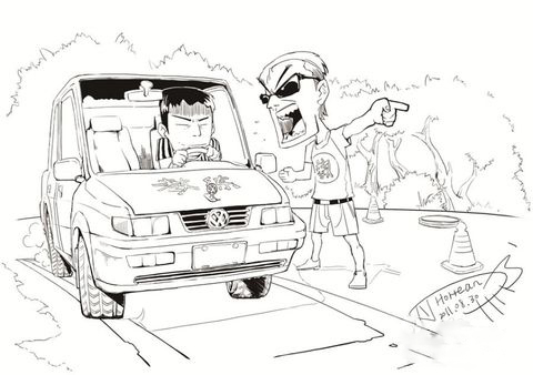 考试倒桩的最佳方法,学车倒桩技巧图解