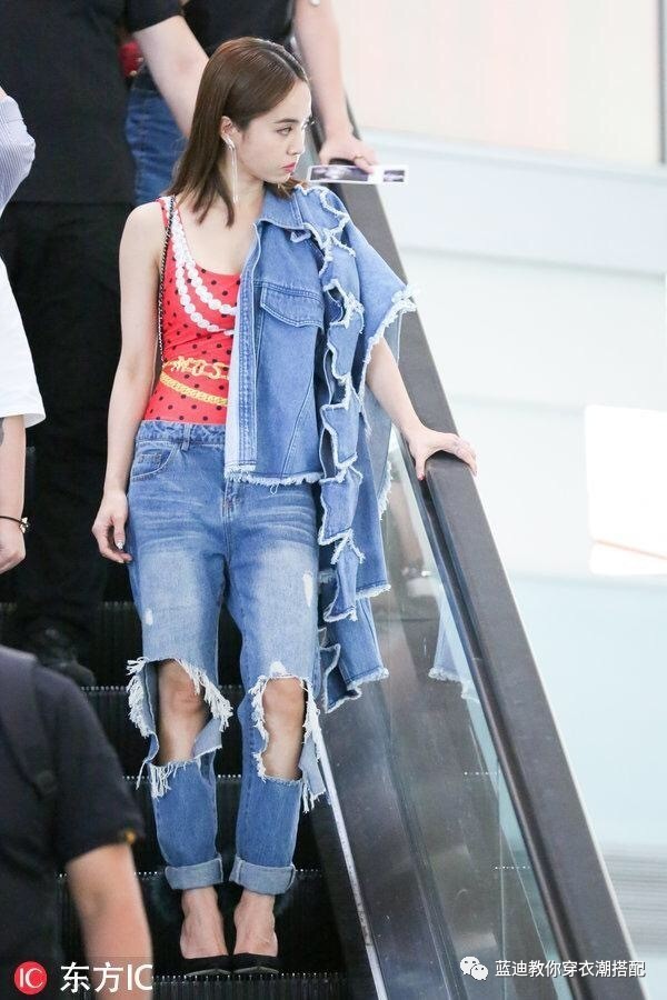 女明星私服蔡依林,明星私服吴宣仪