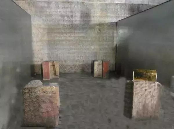 乾隆地宫棺椁堵门,乾隆陵墓棺椁堵门图片