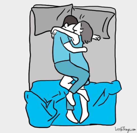 恋人的睡姿图片,情侣之间睡觉的睡姿变化